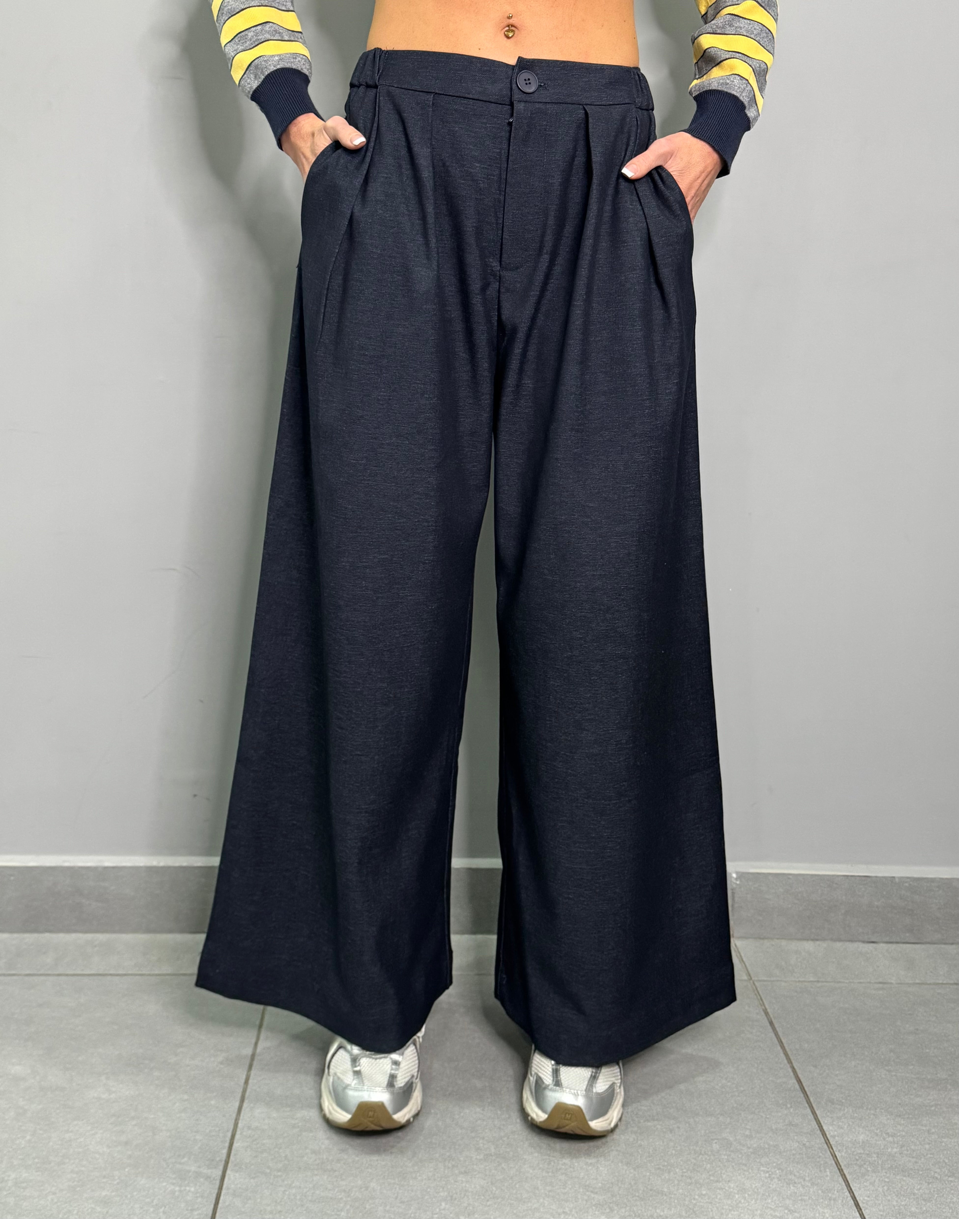 Pantalone Blu effetto Denim