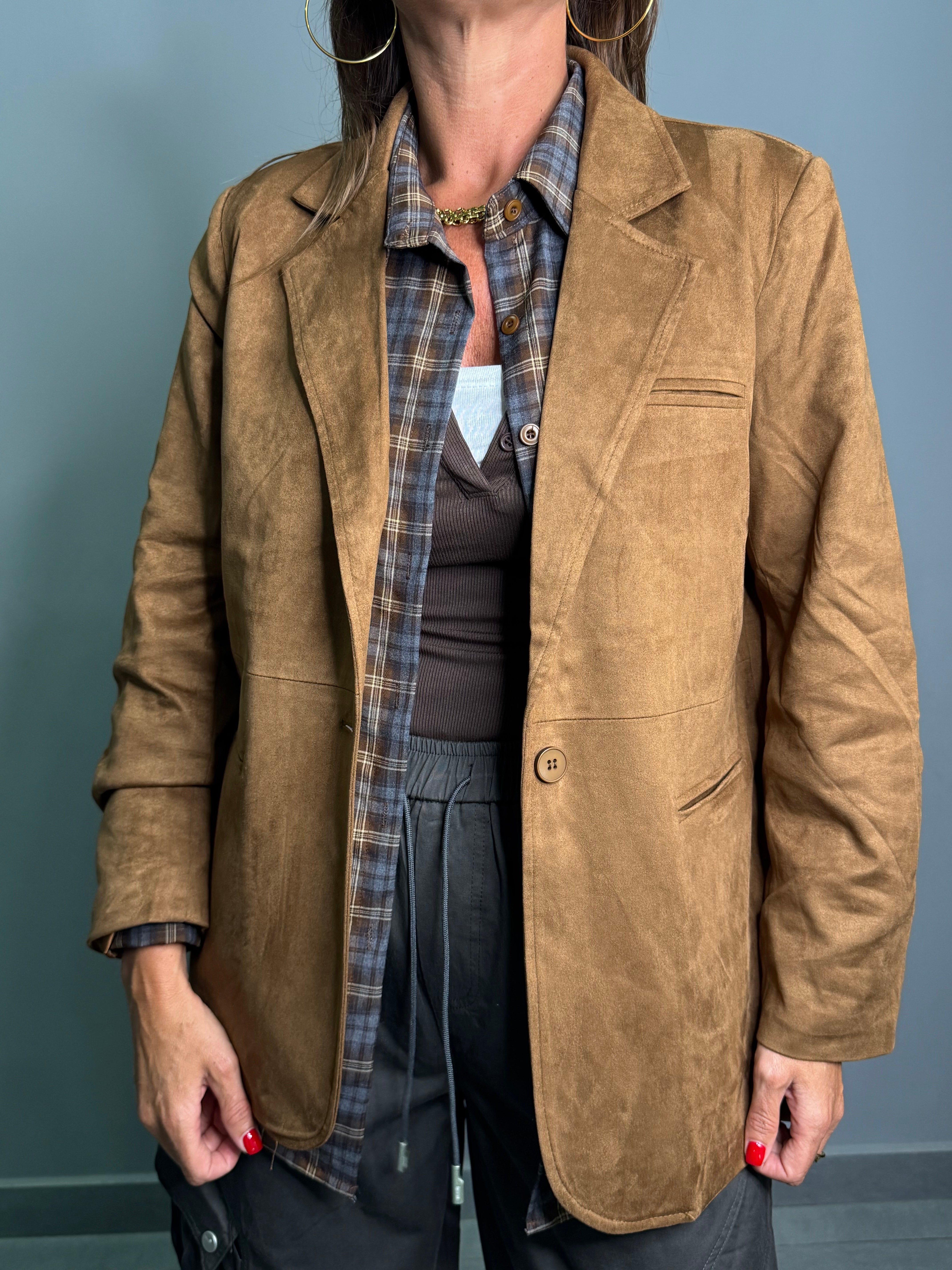 Blazer Camoscio