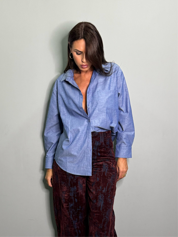 Camicia effetto Denim