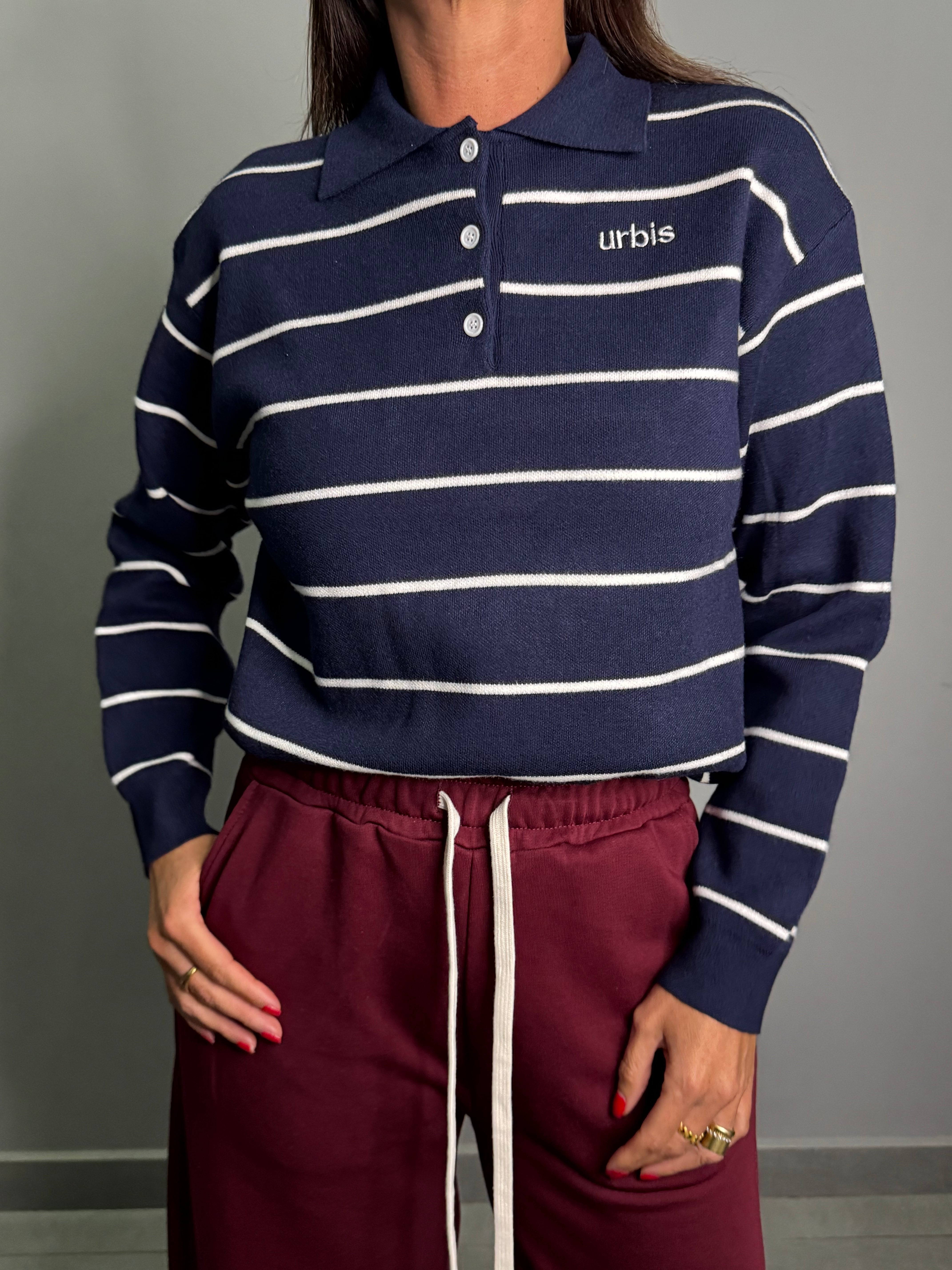 Maglia righe polo