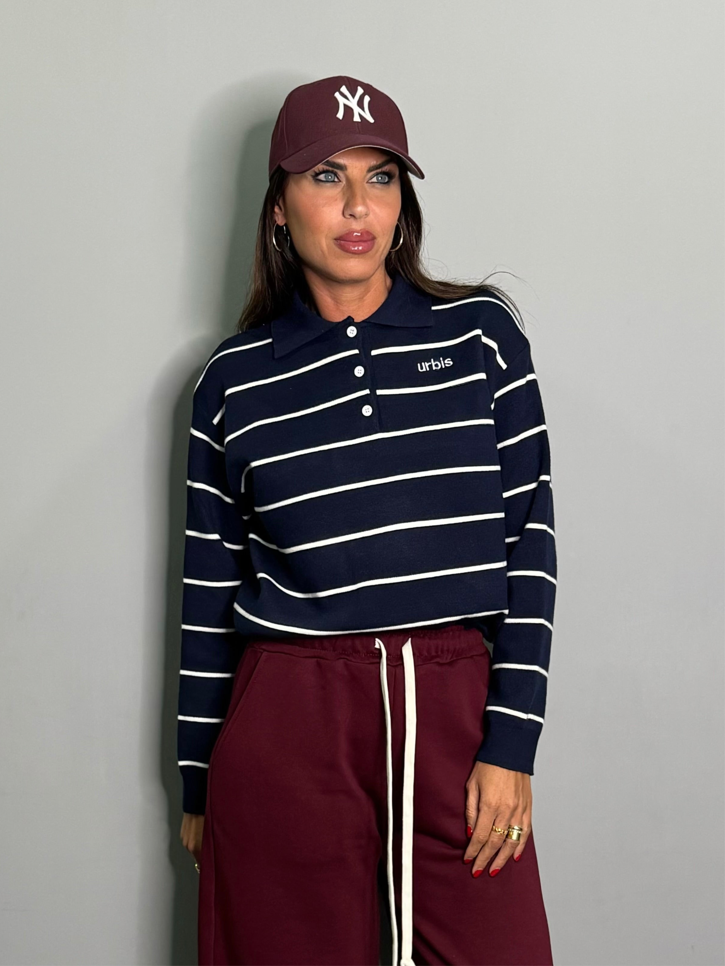 Maglia righe polo