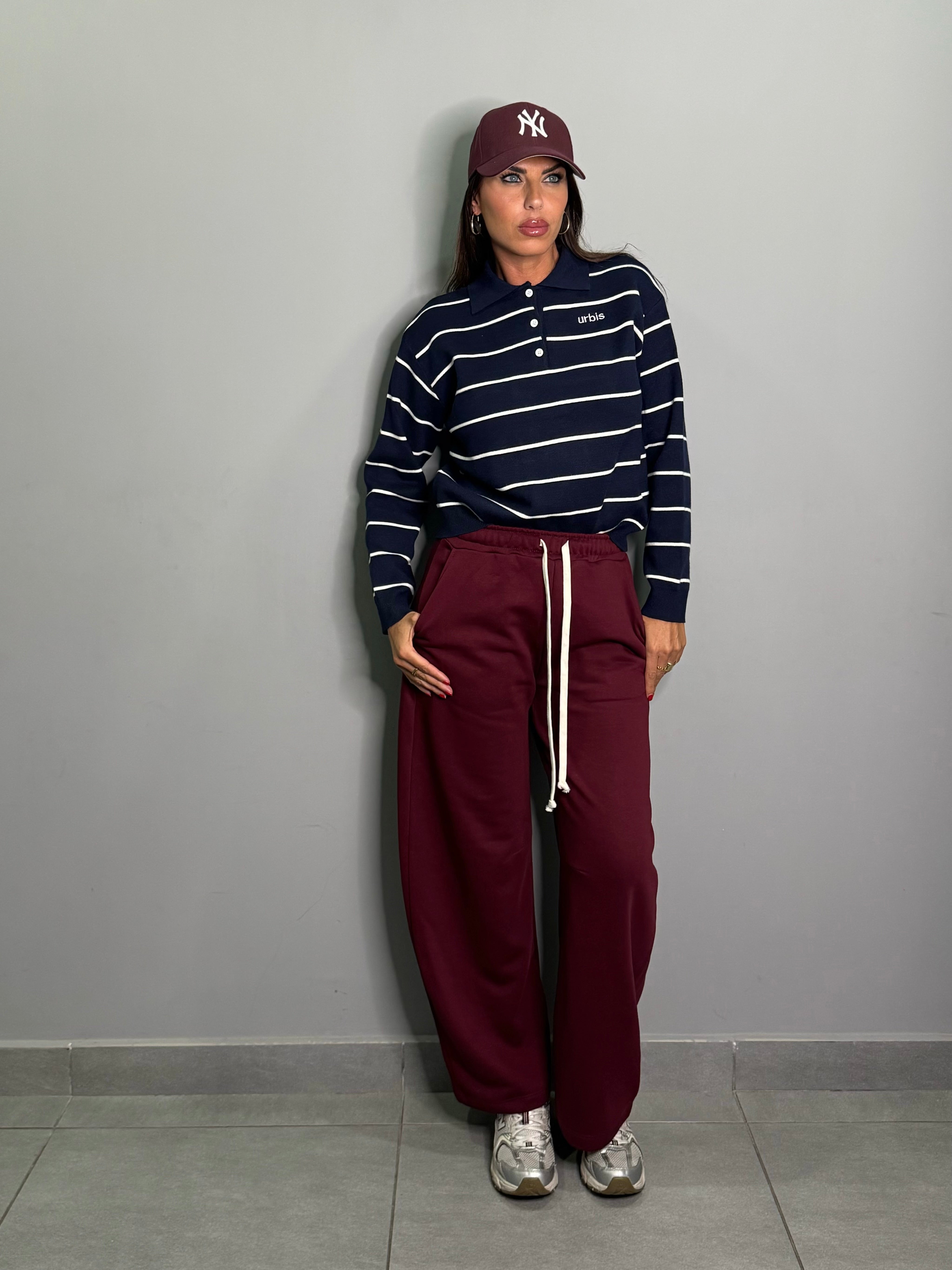 Maglia righe polo