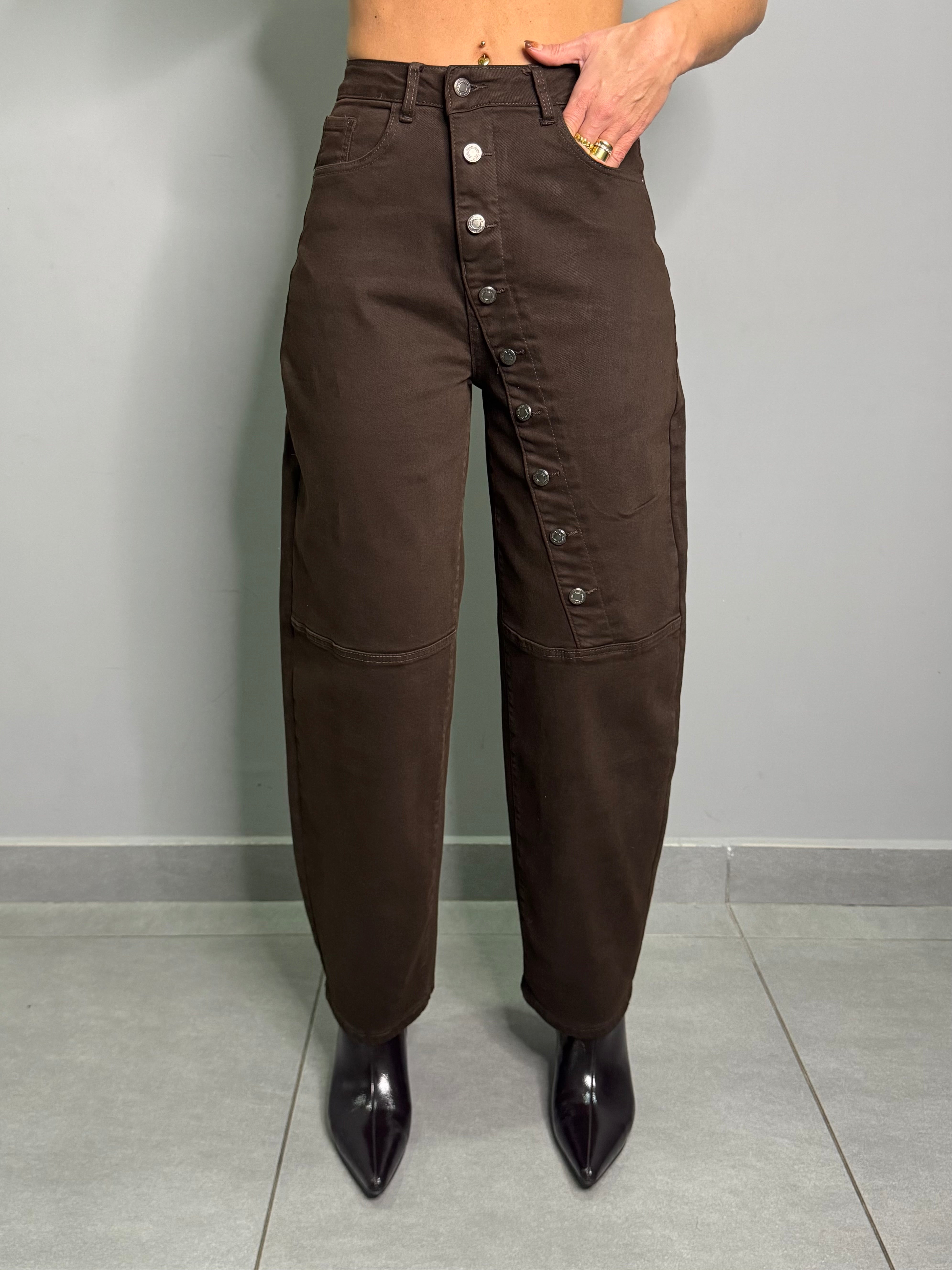 Denim Botton Brown