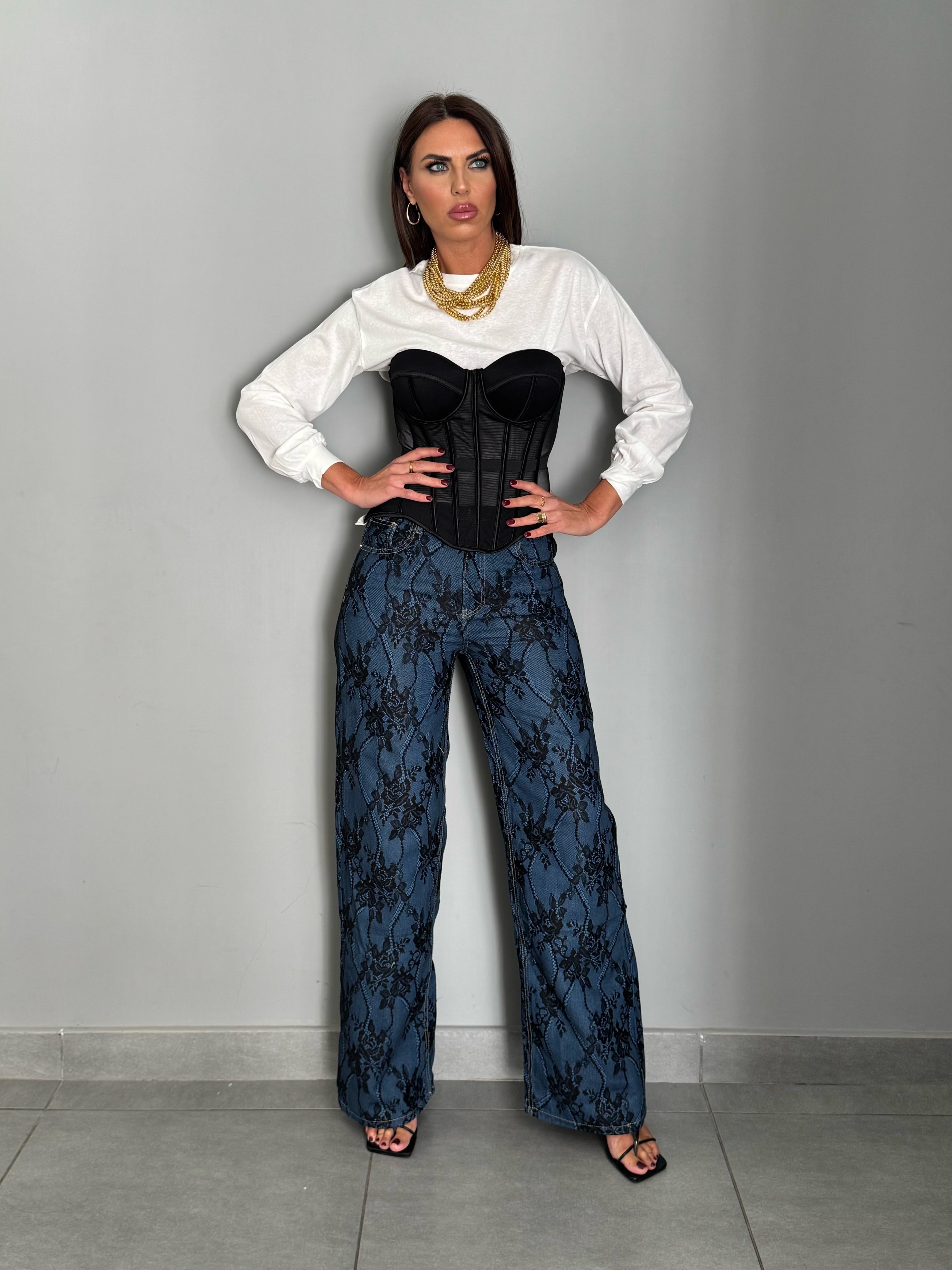 Denim Merletto