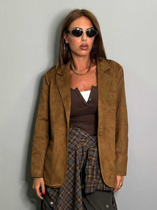 Blazer Camoscio