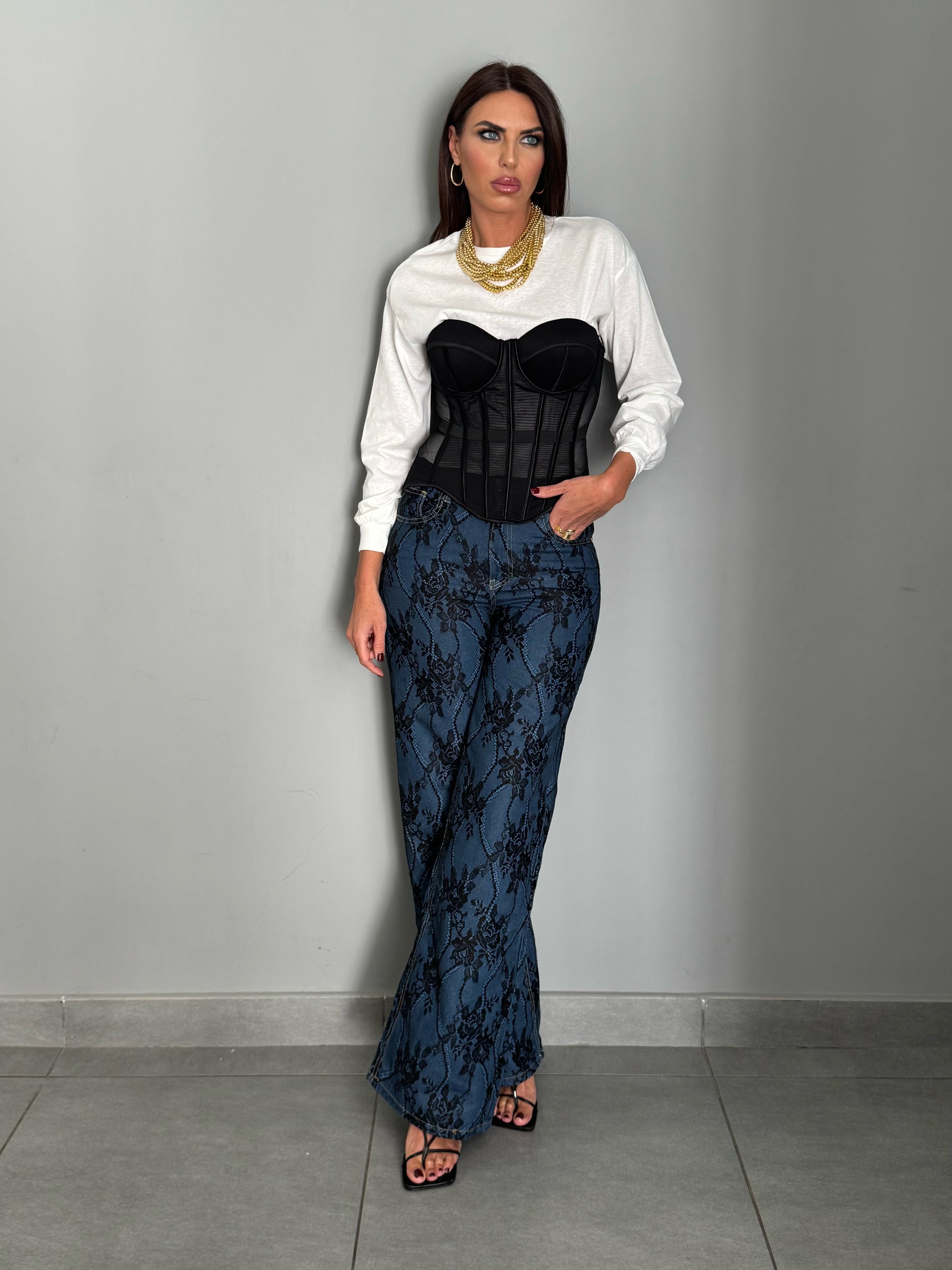 Denim Merletto