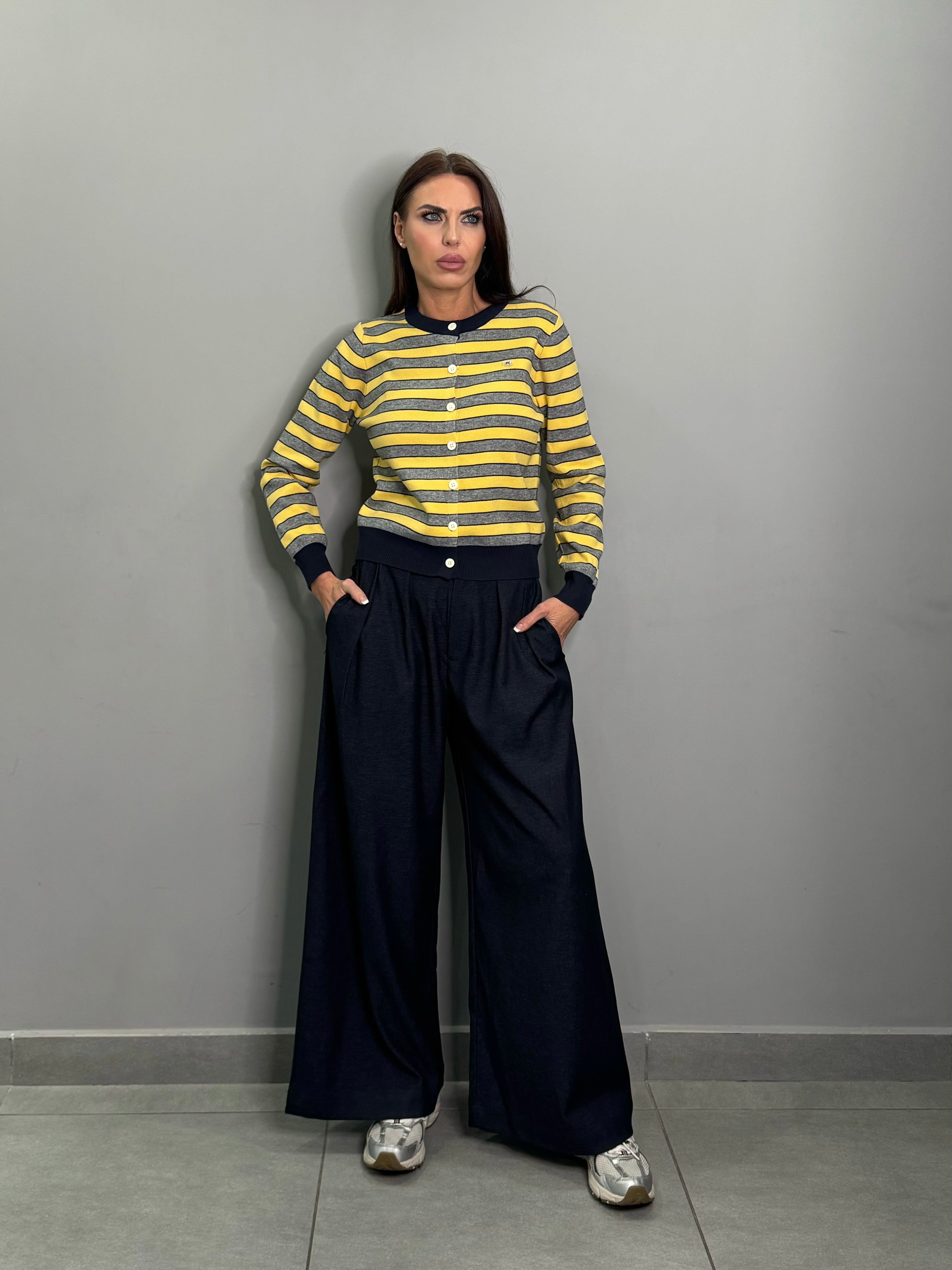 Pantalone Blu effetto Denim