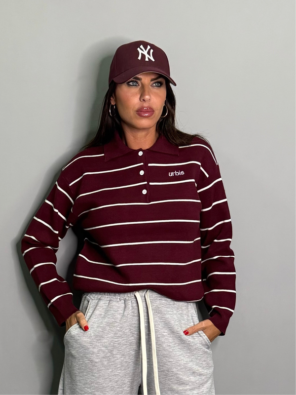 Maglia righe polo