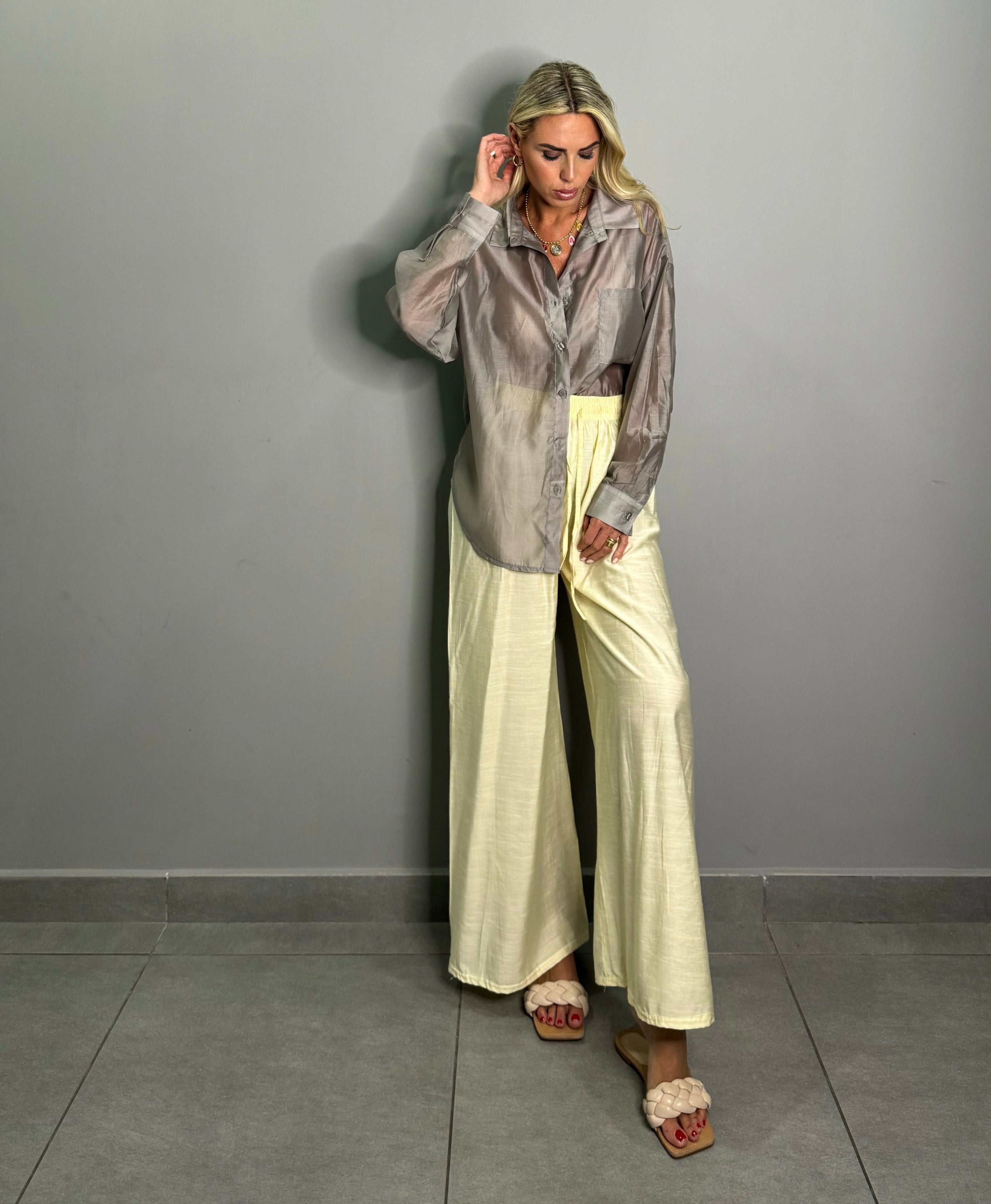 Pantalone in lino top